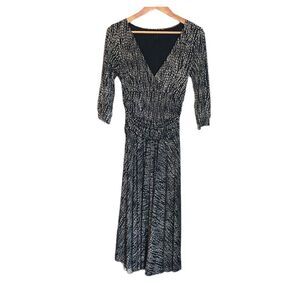 NWT! Lapis black and white dress.